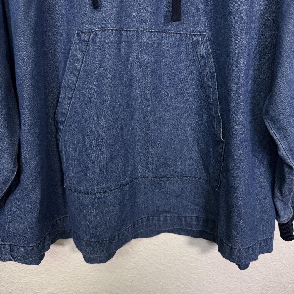 Disney Parks Spirit Jersey Jacket Womens XL Denim Hoodie Blue Walt Disney World - Picture 6 of 9
